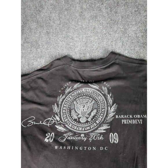 2008 Vintage Y2K Obama T Shirt Men Sz 3XL Black President Graphic Print Casual - Picture 9 of 9
